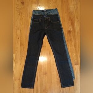 Two Pairs Of Old Navy Boys Size 14 Slim Skinny Jeans